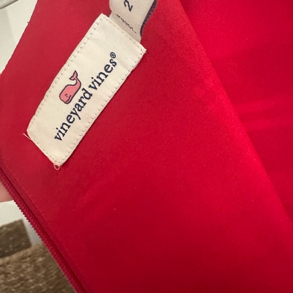 Vineyard Vines Jolly Amelia Tartan Plaid Swing Dress - Calypso Red size 2 - Picture 3 of 4